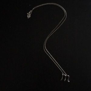 Tiffany “m” initial necklace